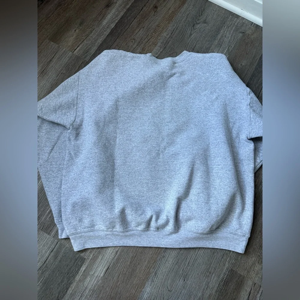 VTG BOSTON USS Constitution USA FLAG Graphic Sweatshirt Crewneck Gray Size XL